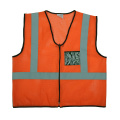 Safety Vest Hi-Viz  Orange Reflective Vest